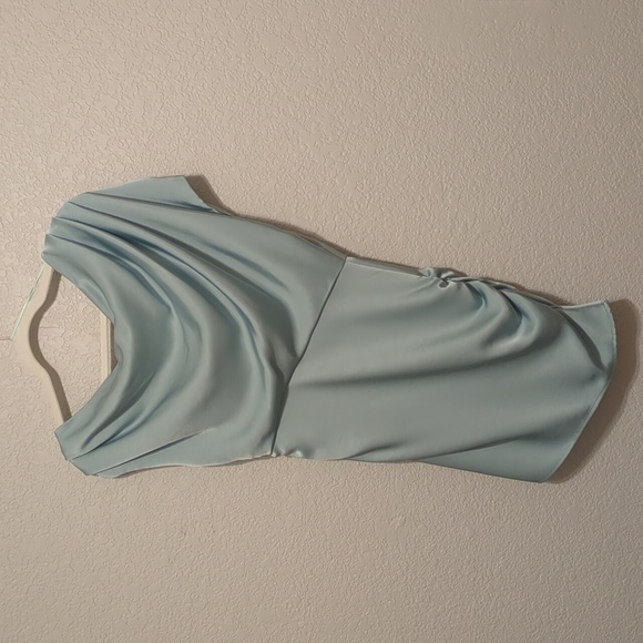MISHA COLLECTION Light Blue One-Shoulder Mini Dress - Picture 12 of 12